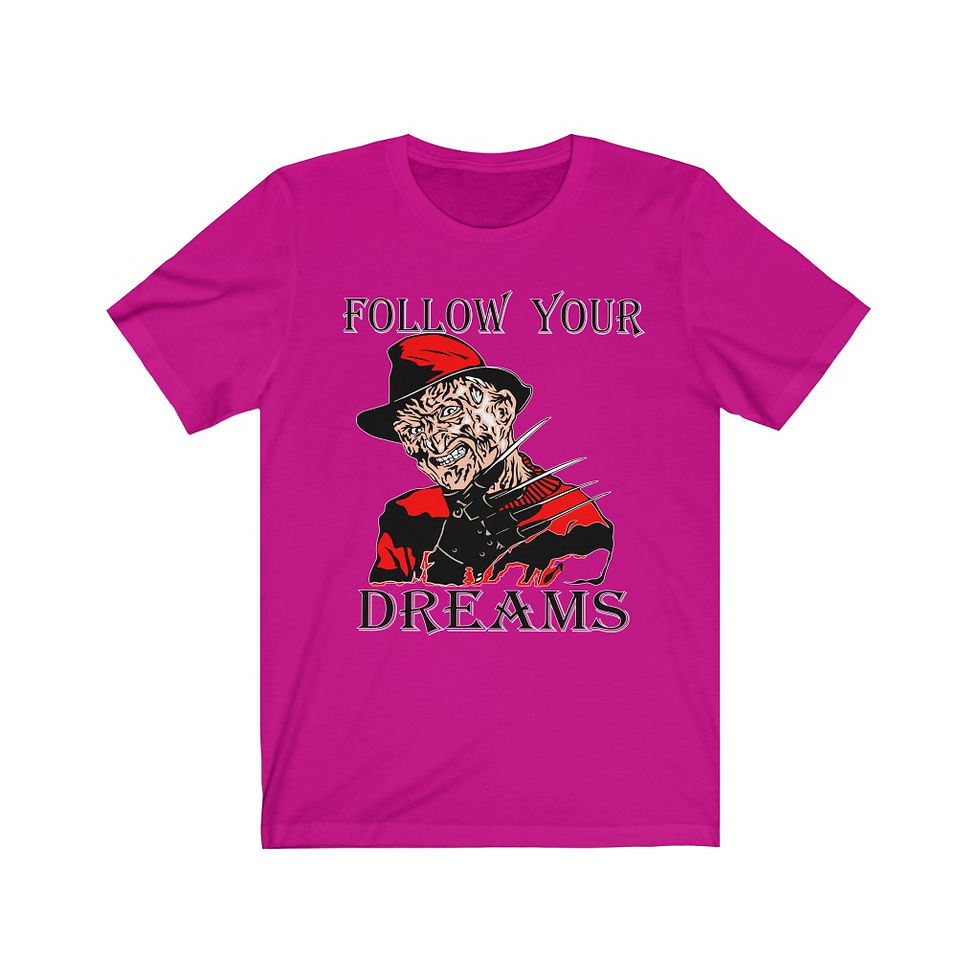 Indexkép: Follow Your Dreams Freddy Krueger T-shirt-Halloween-A Nightmare On Elm Street