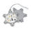 Thumbnail: Pewter Snowflake Ornament-Bear-Raccoon-Christmas Tree-Christmas Lights