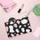 Miniaturebillede: Cow Print Vegan Leather Clutch Bag-Women Makeup Bag-Animal Print-Cosmetic Bag