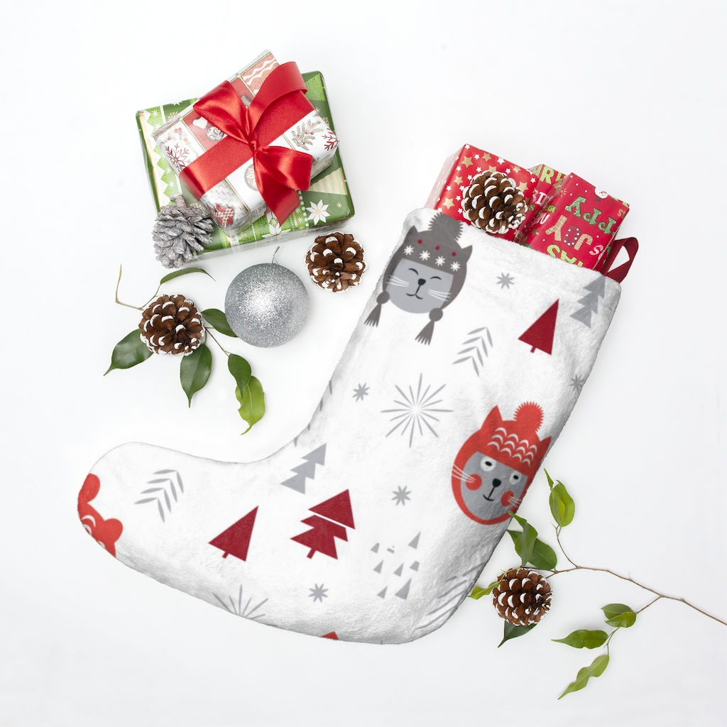 Cat Lover Christmas Stocking-Personalized-Customized-Animal Lover-Cat Lover