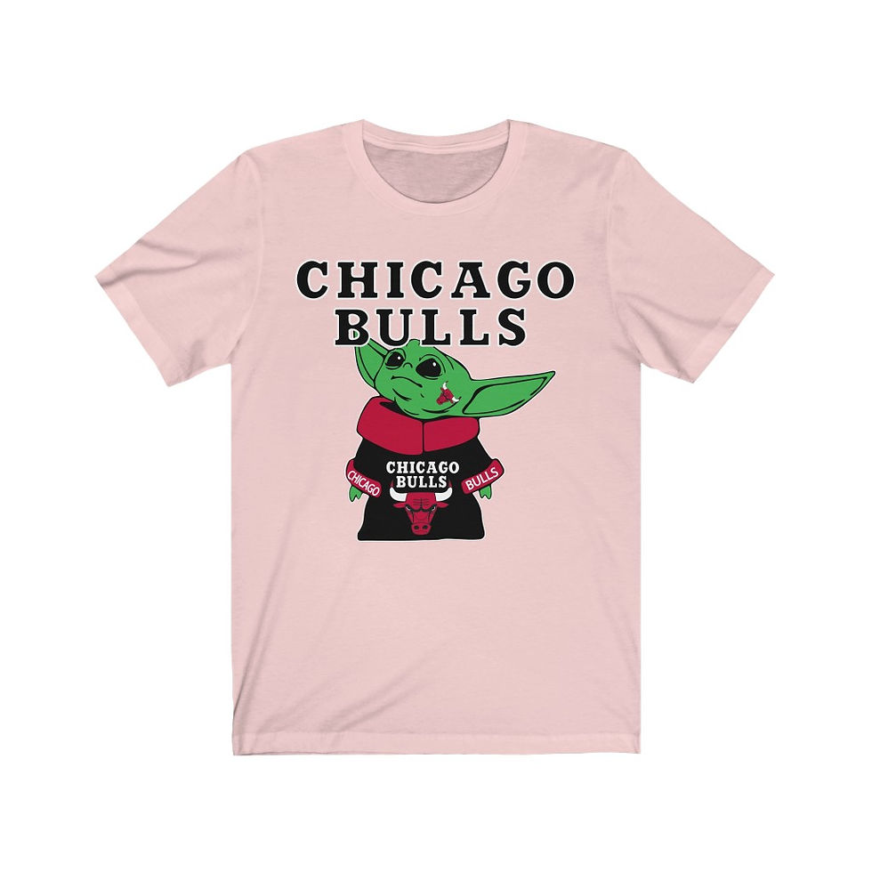 Thumbnail: Baby Yoda-Chicago Bulls Unisex T-shirt-Star Wars-The Mandalorian