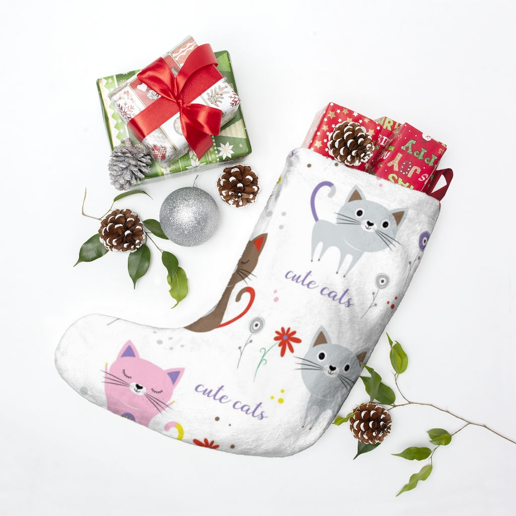 Cat Lover Christmas Stocking-Personalized-Customized-Animal Lover