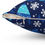 Thumbnail: Blue-Yetis Christmas Spun Square Pillow-Living Room-Bedroom-Patio Pillow