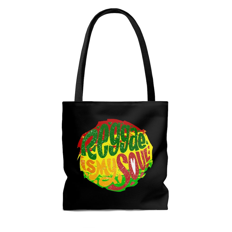Thumbnail: Rasta Colors Tote Bag-Travel Bag-Reggae Music-Jamaica-Caribbean-Women's Bags