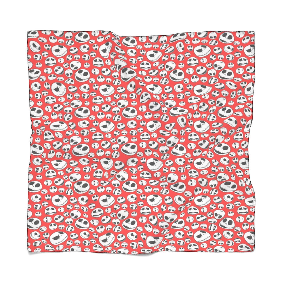 Thumbnail: Jack Skellington-Nightmare Before Christmas Poly Scarf-Red