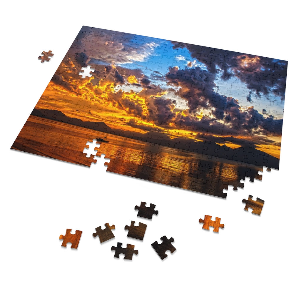 Beautiful Sea Sunset Puzzle-Nature Lover-National Park Puzzle