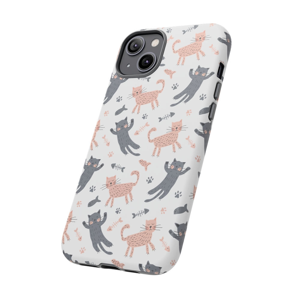 Thumbnail: Cat Lover White Tough iPhone 14 Case-iPhone Case--iPhone 14 Case-iPhone Case