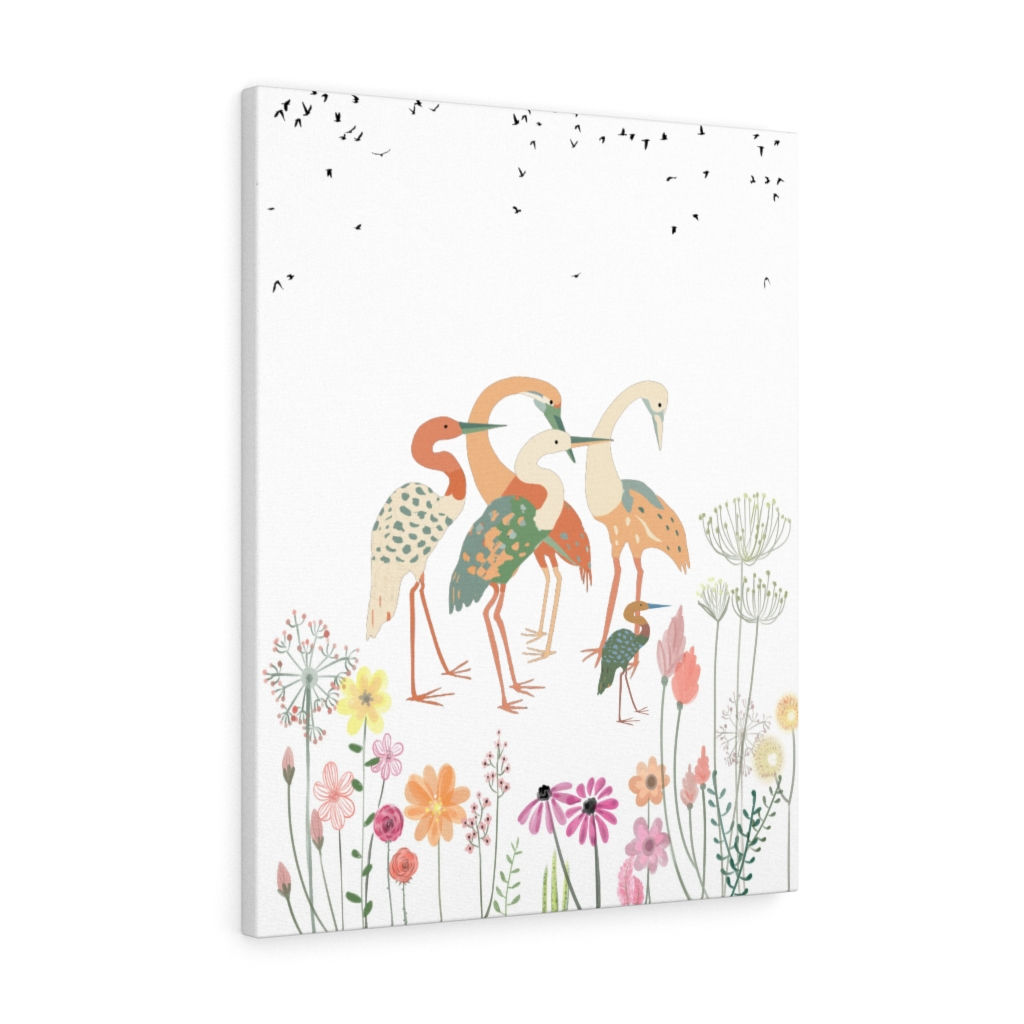Crane Bird Canvas Wall Art-Beautiful Art-Modern Wall Decor-Canvas Art