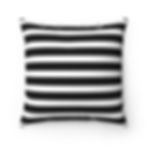 Thumbnail: Black & White Striped Square Pillow-Living Room-Bedroom-Patio Pillow