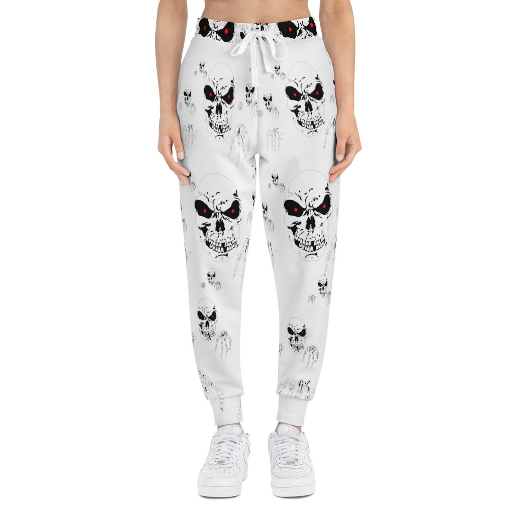 Skull Headed Athletic Jogger-Fitness-Streetwear Sweatpants With Pockets