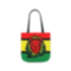 Thumbnail: Rasta Color Canvas Tote Bag-Book Bag-Grocery Bag-Beach Tote-Jamaica-Reggae Music