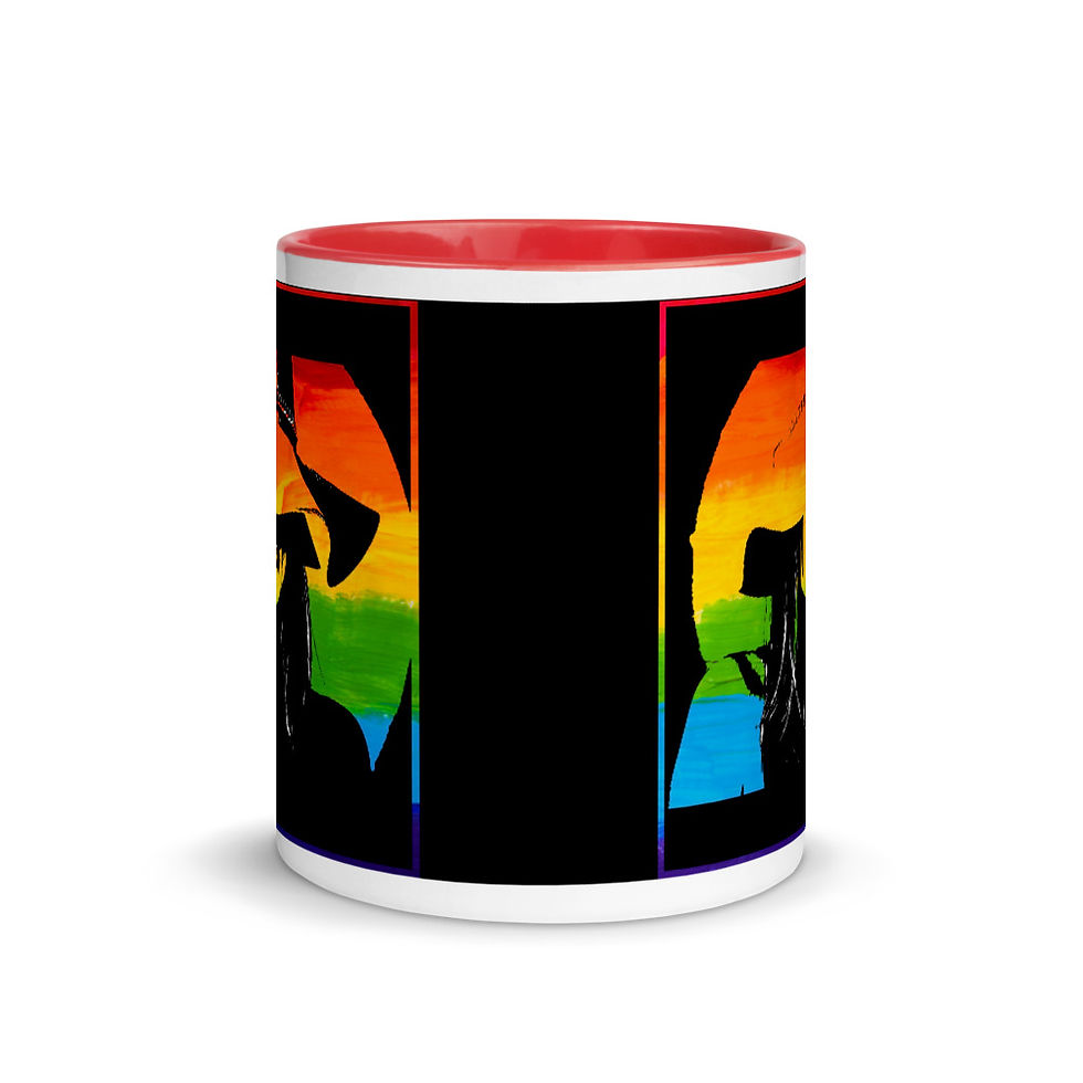 Thumbnail: 11oz Mug with Color Inside-Tea Lover Cup-Coffee Mug-LGBT-Rainbow