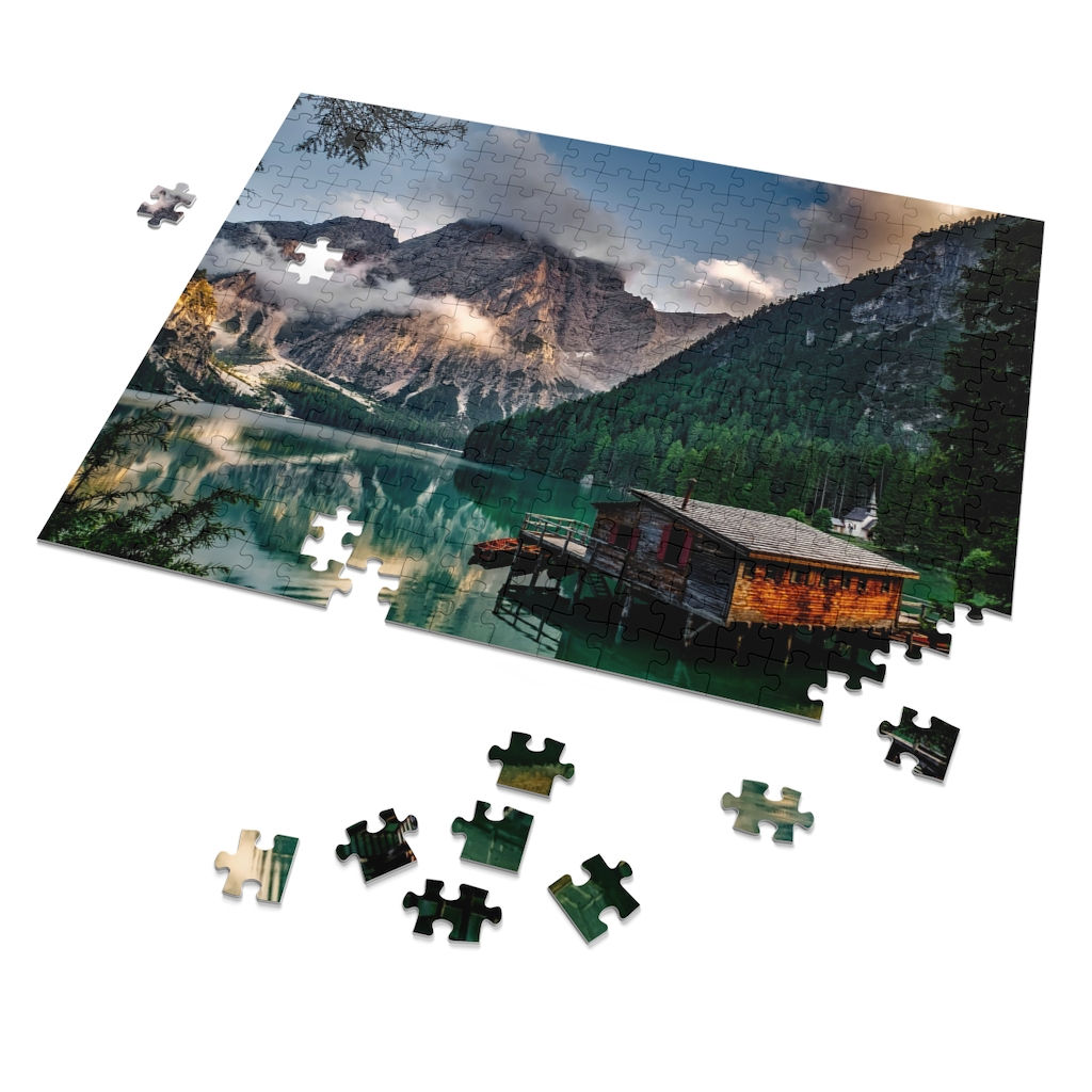 Pragser Wildsee Landscape Puzzle-Tree Lover-National Park Puzzle-Countryside