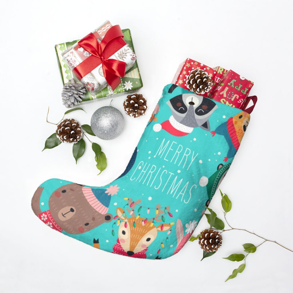 Wild Animals Christmas Stocking-Animal Lover-Personalized-Customized