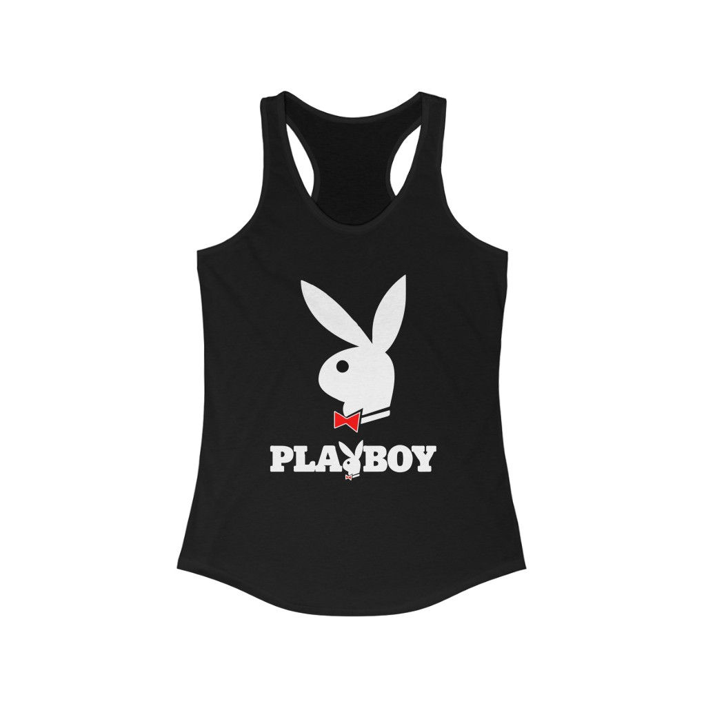 Playboy Bunny Racerback Tank Top Shirt-Fashion-Girls Top-Bachelorette -Yoga Tops