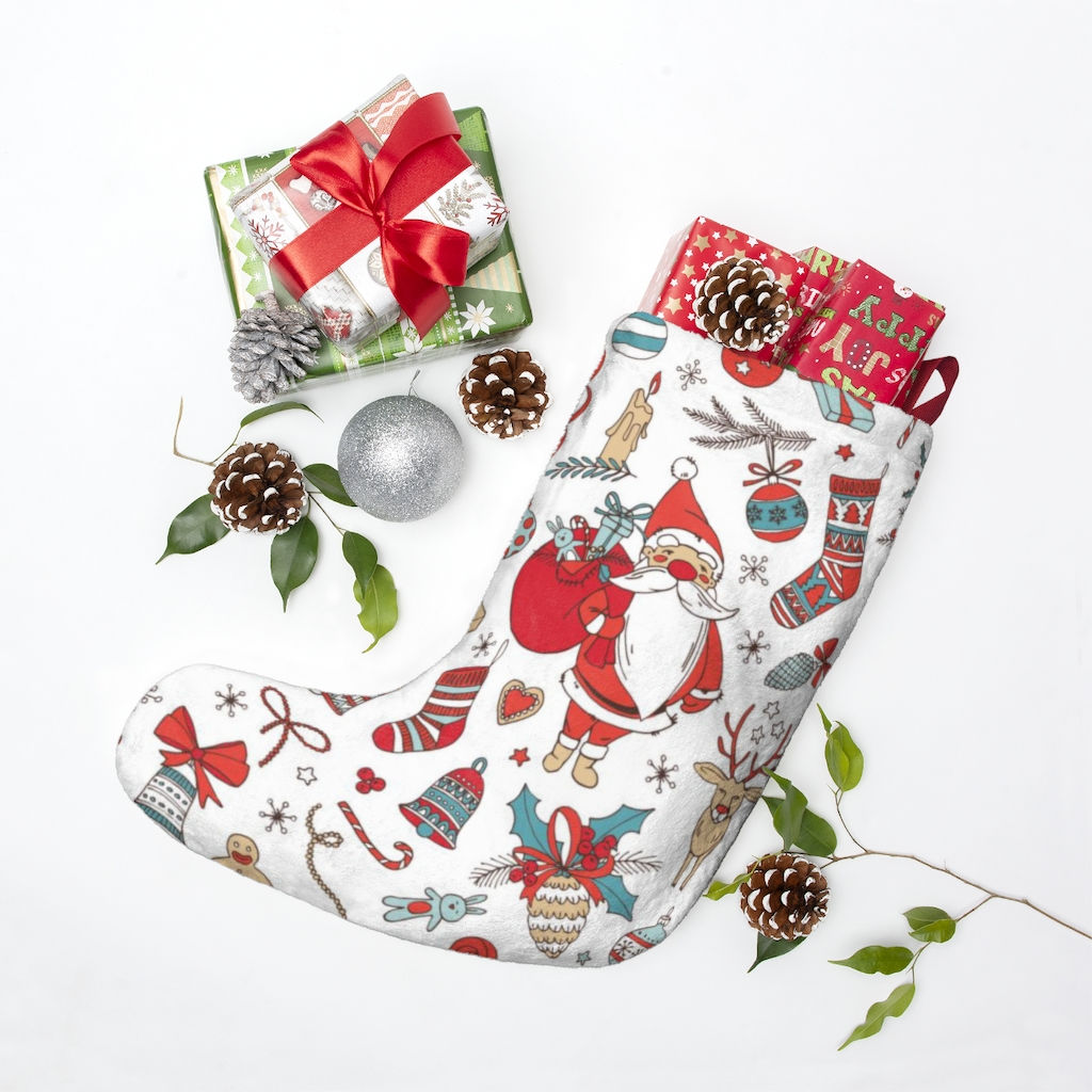 Santa Claus Christmas Novelty Stocking-Personalized-Customized