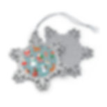 Santa & Friends Pewter Snowflake Ornament-Christmas Tree-Christmas Lights