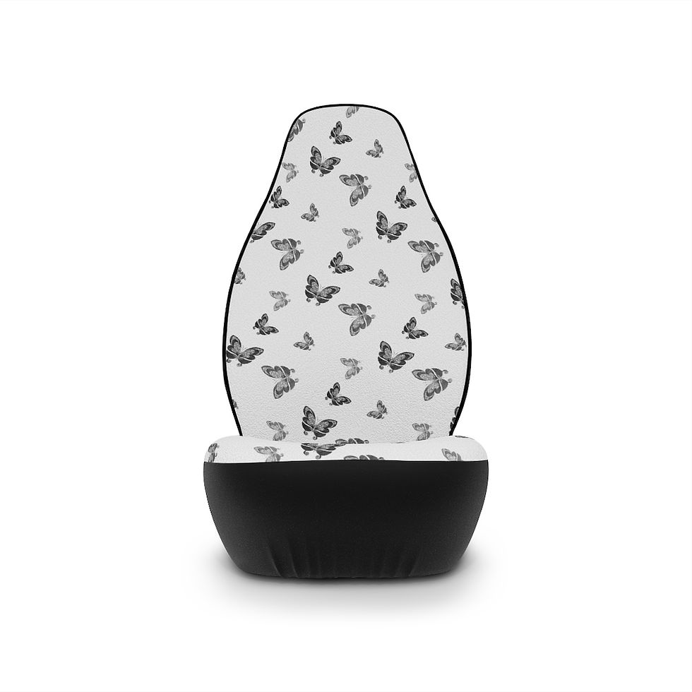 Thumbnail: Butterflies Print 2 PC Car Seat Covers-2 PC Front Car Seat Covers