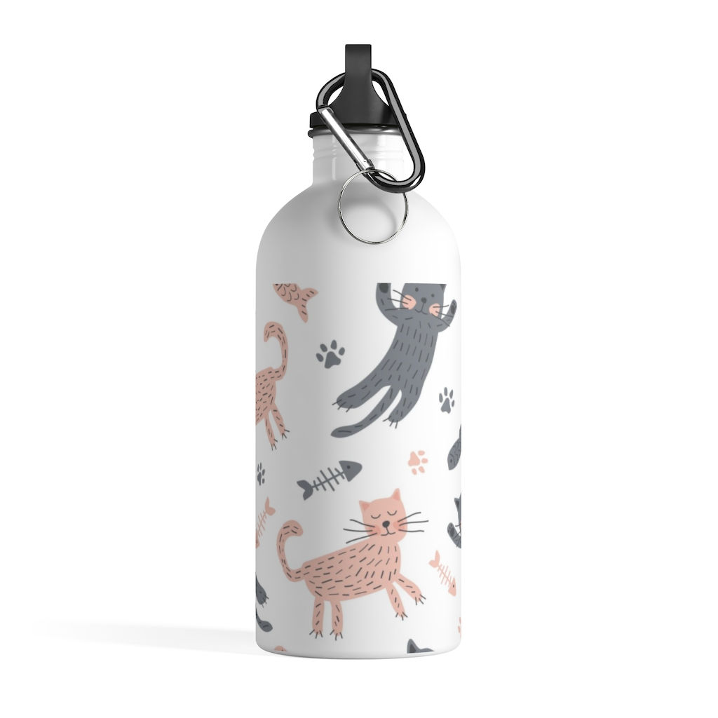Cat Lover Stainless Steel Water & Juice Bottle-Great for Travels,Gym,Camping etc