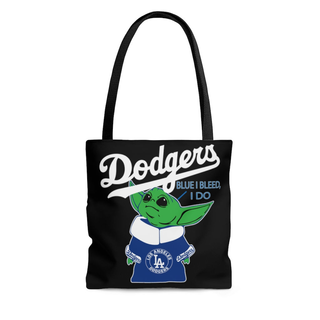 Baby Yoda-Los Angeles Dodgers Tote Bag-Baby Yoda Tote Bag-Beach Bag-Sports Teams