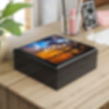 6" x 6'' Beautiful Sea Sunset Unique Jewelry Box