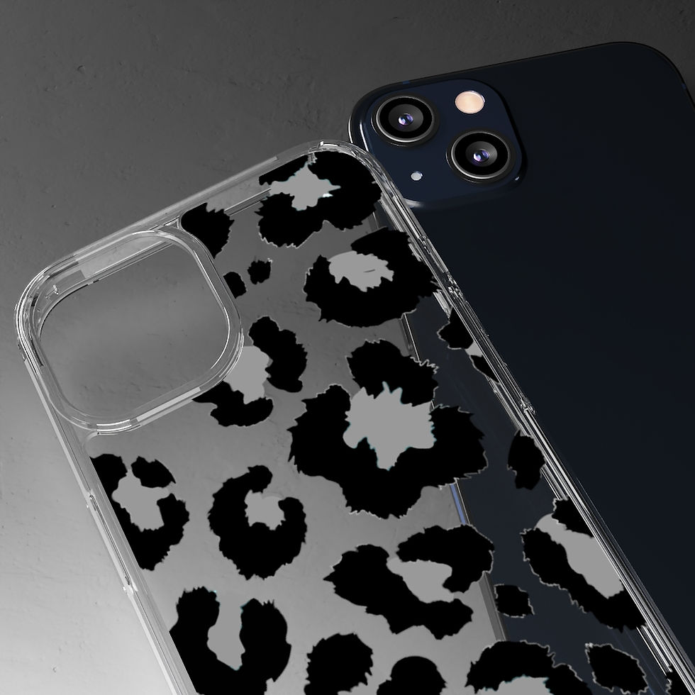 Thumbnail: Leopard Clear iPhone Case-13 Case-iPhone 12-iPhone Case-Animal Print-iPhone