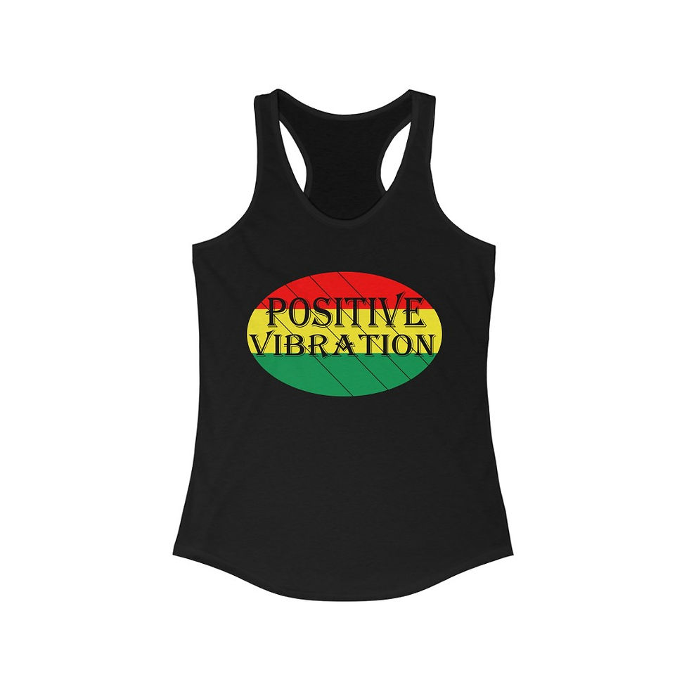 Thumbnail: Rasta Colors Racerback Tank Top Shirt-Caribbean-Reggae Music-Jamaica