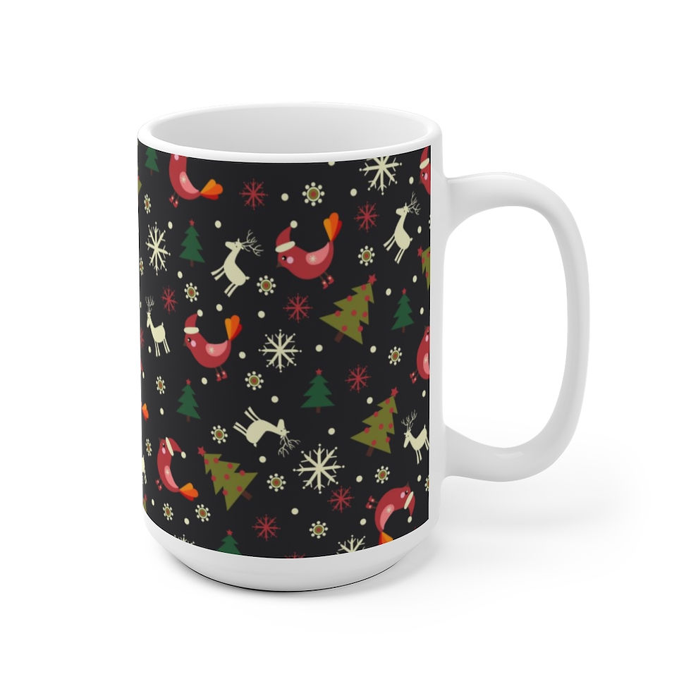 Thumbnail: Christmas Novelty 11 & 15 OZ Holiday Mug-Chocolate Tea-Tea Lover Cup-Coffee Mug 