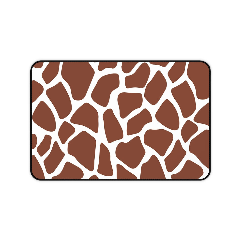 Miniatura: Brown Giraffe Print Gaming Mouse Pad-Large Office Desk Mat-Mouse Pad-Desk Pad