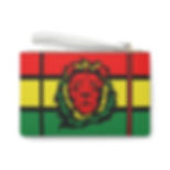 Rasta Color Lion Vegan Leather Clutch Makeup Bag-Cosmetic Bag-Caribbean-Jamaica 