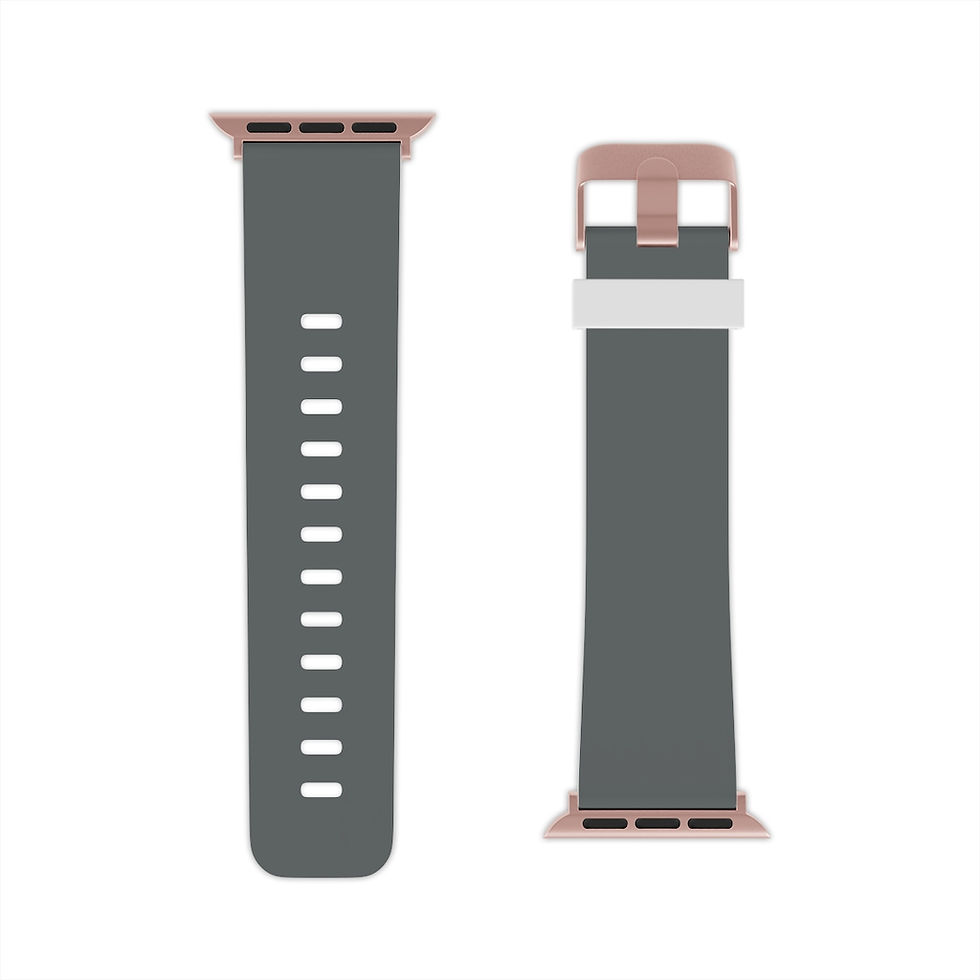 Thumbnail: Apple Rubber Dark Grey Watch Band-Series 1 2-42/44mm-iWatch-Running,Gym,Hiking