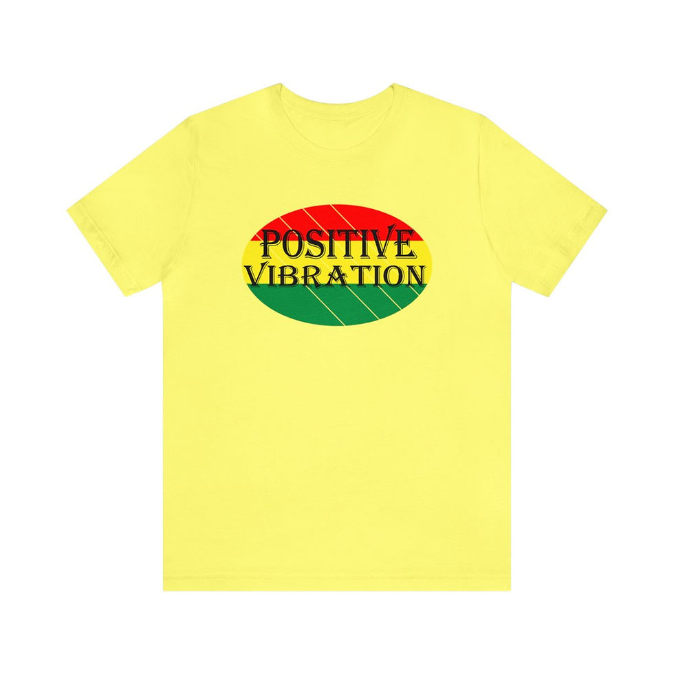 Thumbnail: Positive Vibration Rasta Colors Bella+Canvas Graphic Fashion Unisex-T-shirt