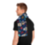 Miniature : Day of The Dead Sugar Skull Scarf-Neck Scarf-Head Scarf-Head Wrap-Skull Lovers