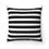 Прев'ю: Black & White Striped Square Pillow-Living Room-Bedroom-Patio Pillow
