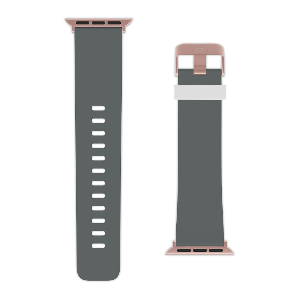 Apple Rubber Dark Grey Watch Band-Series 1 2-42/44mm-iWatch-Running,Gym,Hiking