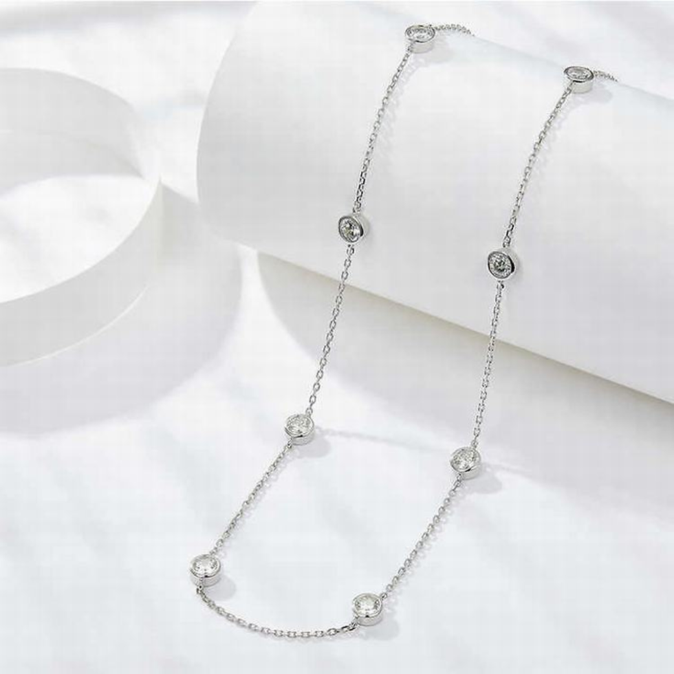 Thumbnail: Annette — Diamond Station Necklace