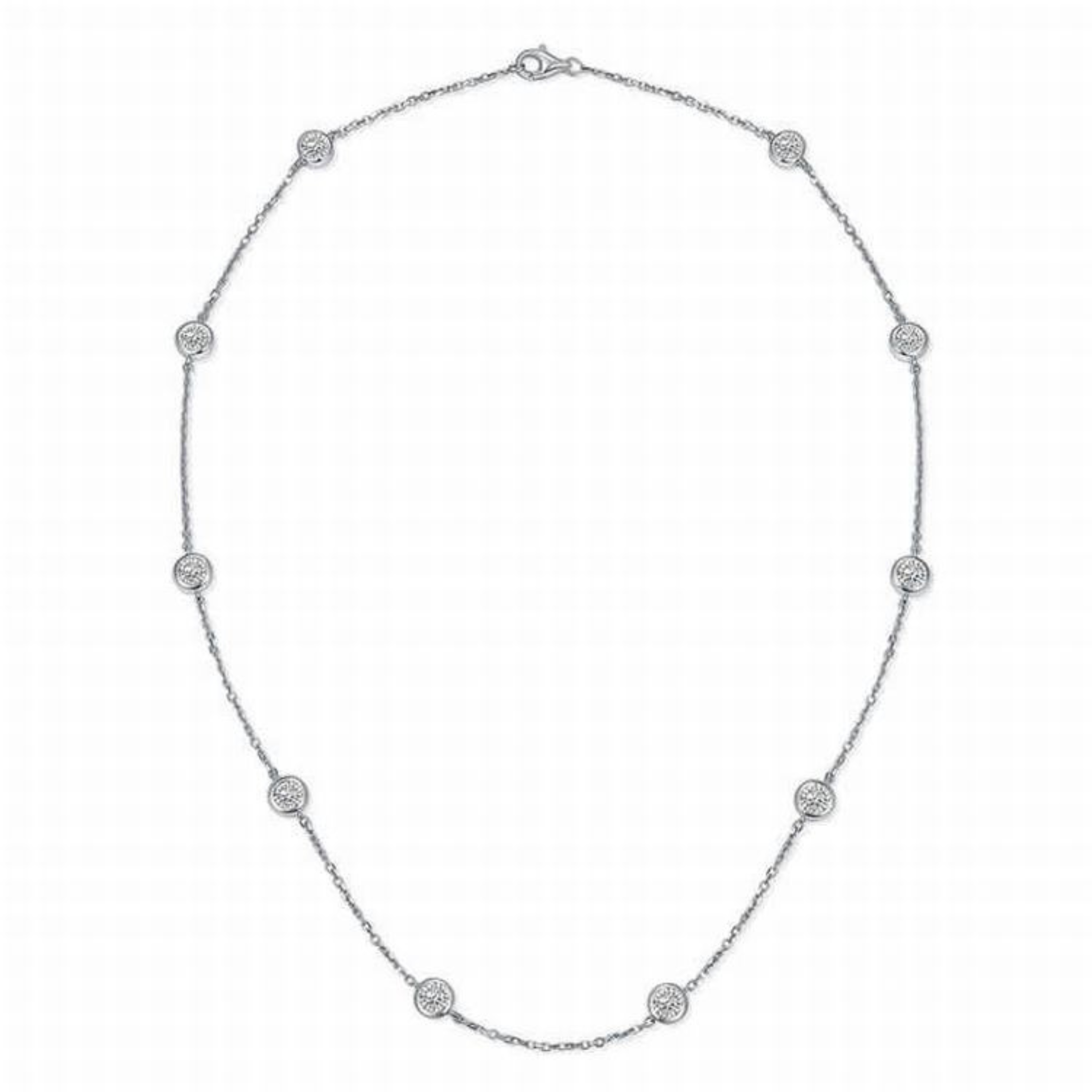 Annette — Diamond Station Necklace