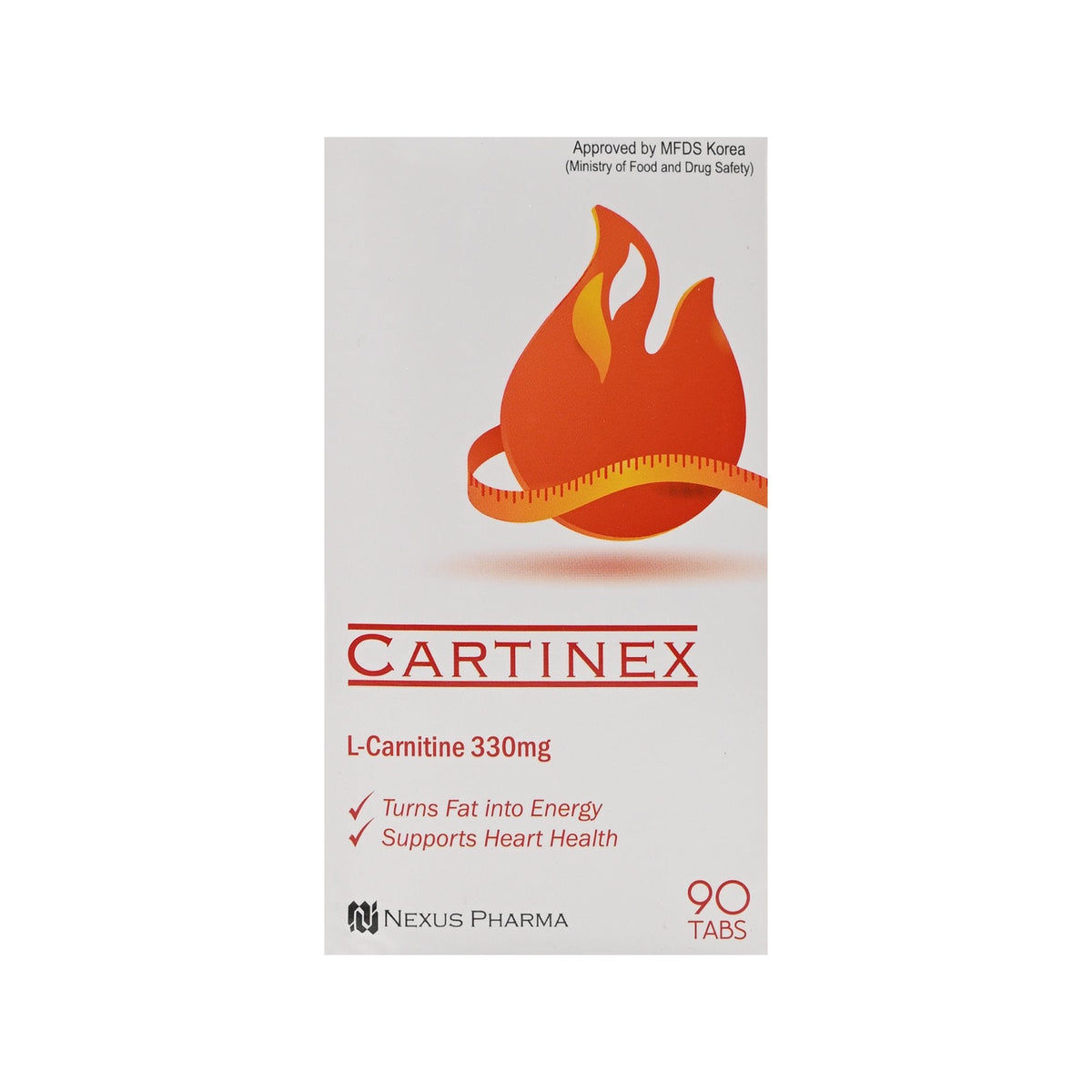 Glutanex carnitex tablets 330 มก ต่อ 1  เม็ด 90 tablets 