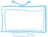 Blue Sketched TV