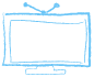 Azul bosquejado TV