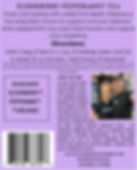 Elderberry Peppermint Tea made from all organic ingredients. It’s an herbal tea blended in house