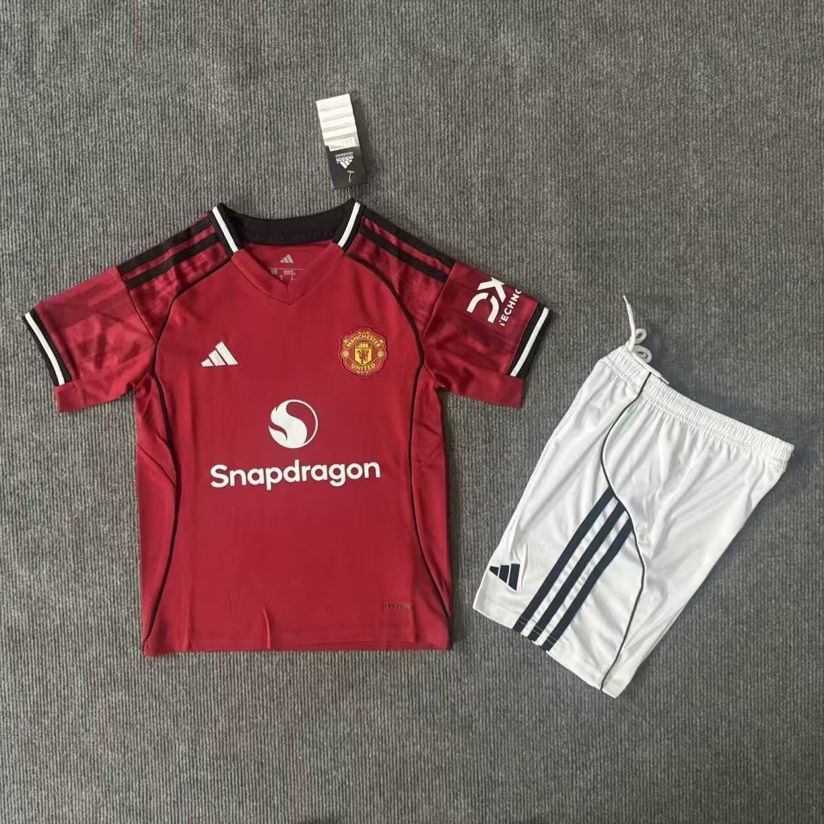 2526 Manchester United Home KID Set-REND WHITE