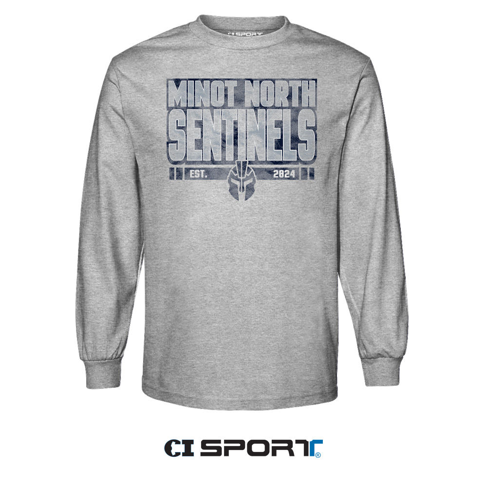 Gray Long Sleeve Shrit