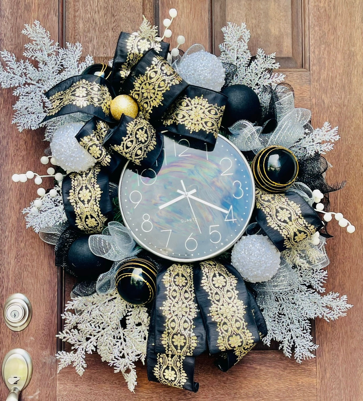 Designer Clock Wreath(3 Week Turnaround)