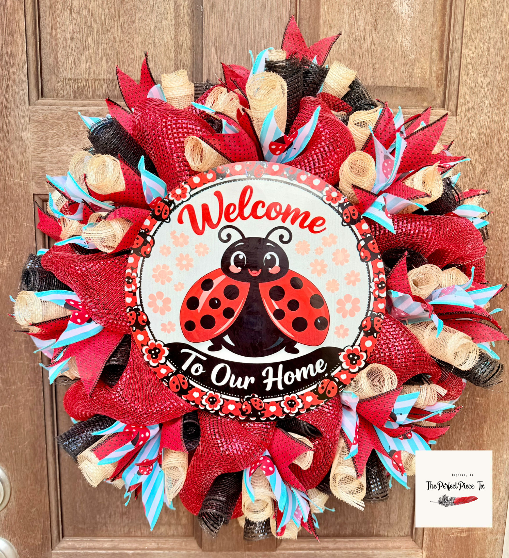 Ladybug Welcome Wreath(4 Week Turnaround)