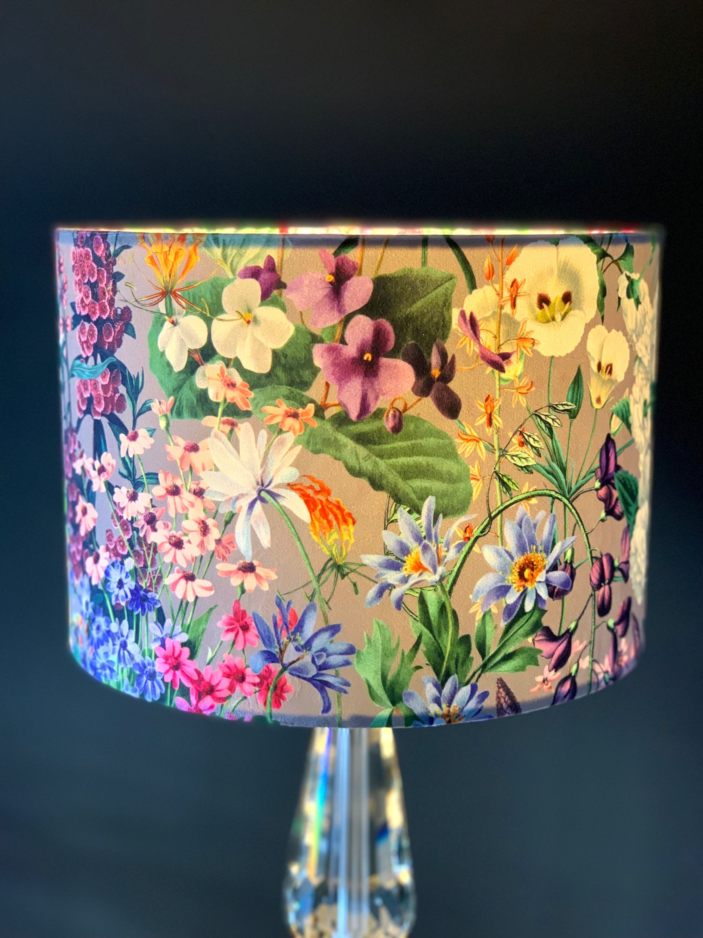 Velvet Floral Lampshade