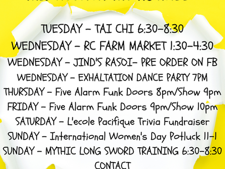 This Week at the Hall