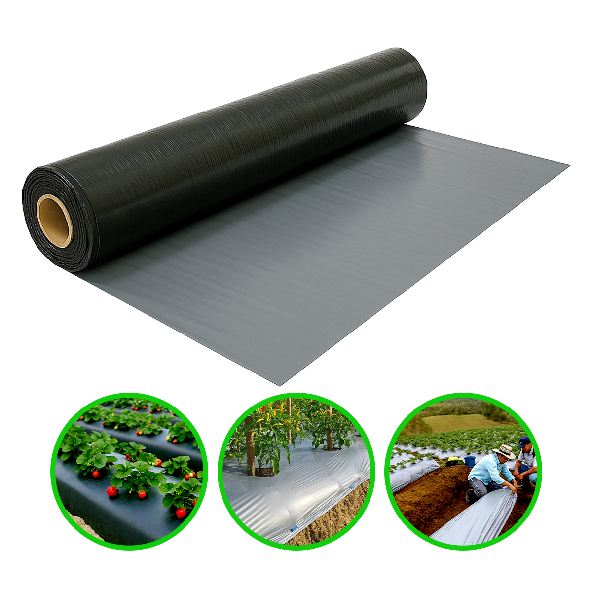 920 M Acolchado Agricola 1.20 M C.90 Plata/ Negro Dilitools