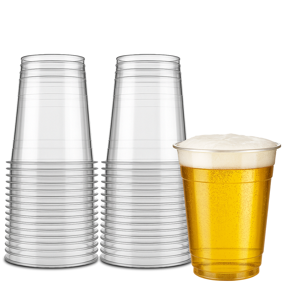 Miniatura: Vaso De litro 32 oz 1lt Desechable VASOTE Para Bebidas o Cockteles Transparente