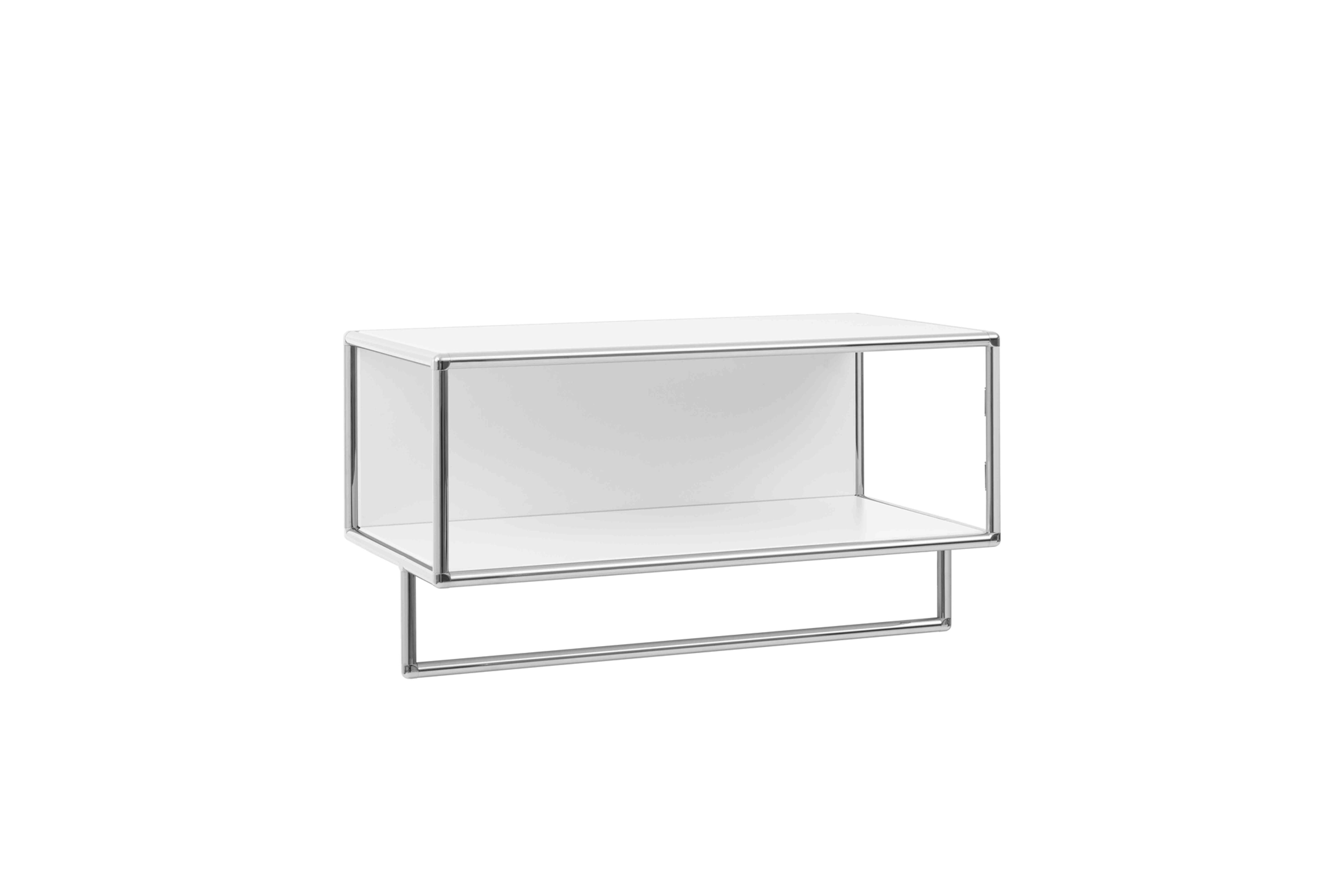 Hängegarderobe, Weiß, Chrom